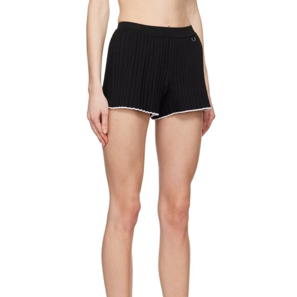 JACQUEMUS Black Les Sculptures 'Le short maille plissé' Shorts - Picture 4 of 5